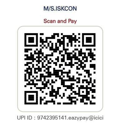 ISKCON Electronic City UPI QR Code